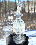Carved Mini Fab Egg Mothership Glass